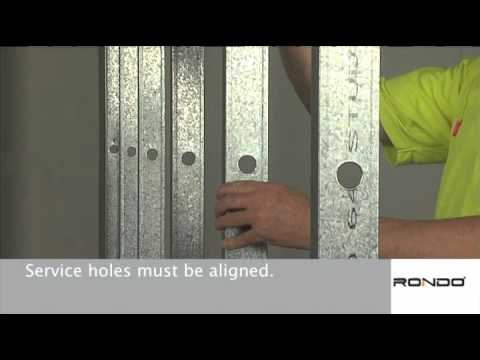 How to install Rondo Steel Stud and Track